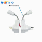 1pc E27 Light Socket Lamp Base EU US Plug Light Holder Bulb Adapter Light Socket Energy Saving Light Bulb Adapter Plug Switch