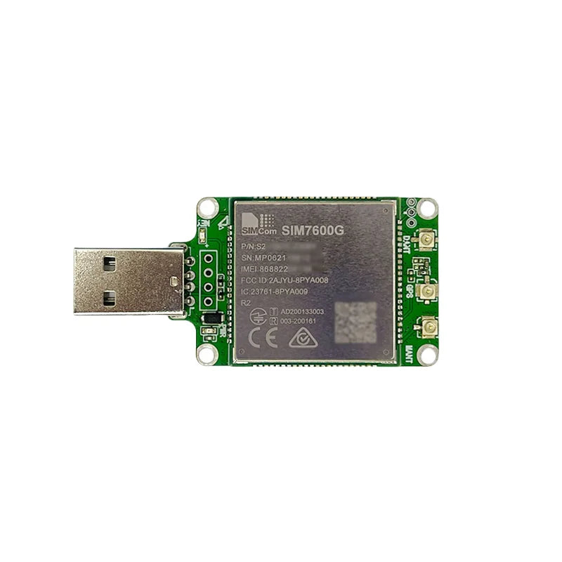 SIMCOM SIM7600 Series SIM7600G/ SIM7600E/SIM7600G-H/SIM7600E-H/SIM7600E-H1/SIM7600E-L1C/SIM7600SA/NA/JC-H 4G LTE Cat4 USB Dongle
