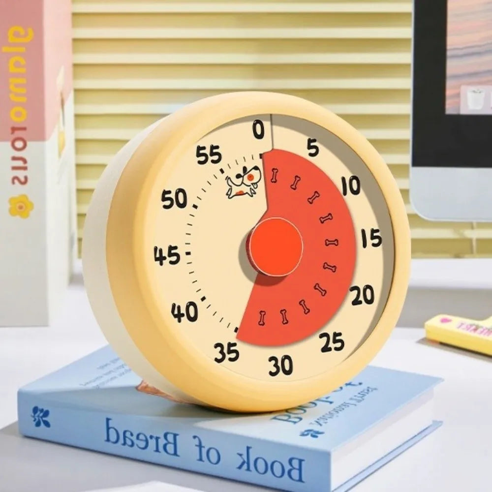 Mechanical Visual Timer Magnetic 60 Minutes Countdown Alarm Clock Self Discipline Timer Reminder Kitchen Cooking Timer Students