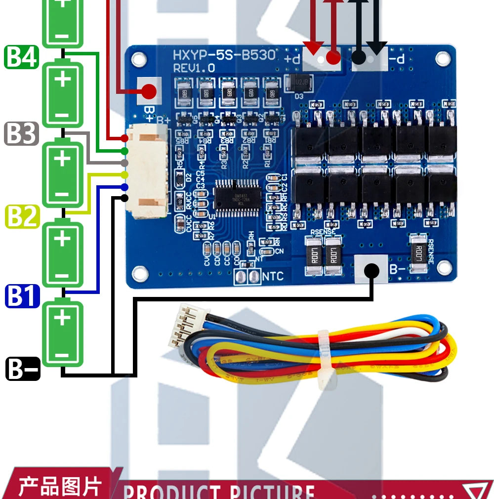 1~5PCS 5S 18V 21V 30A 45A BMS Lithium Battery Charging Protection Board NTC ,Balancing Function, and Temperature Protection