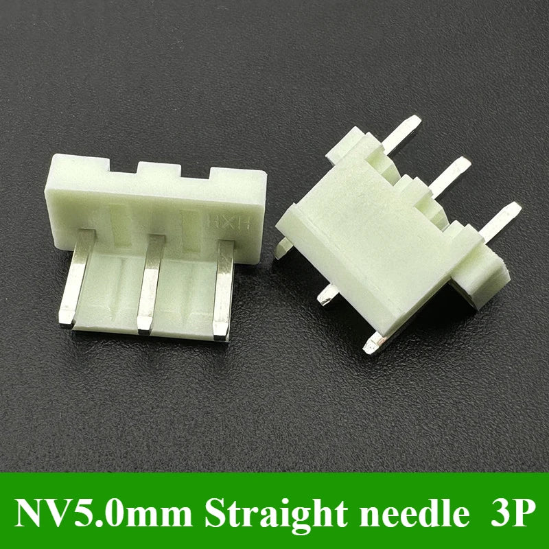 5/10/30/50/100Pcs NV5.0mm Pitch 5.0mm 2P 3P 4P 5P 6P Connector With Housing Straight Neddle Terminal Socket Replaces JST Plug