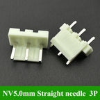 5/10/30/50/100Pcs NV5.0mm Pitch 5.0mm 2P 3P 4P 5P 6P Connector With Housing Straight Neddle Terminal Socket Replaces JST Plug