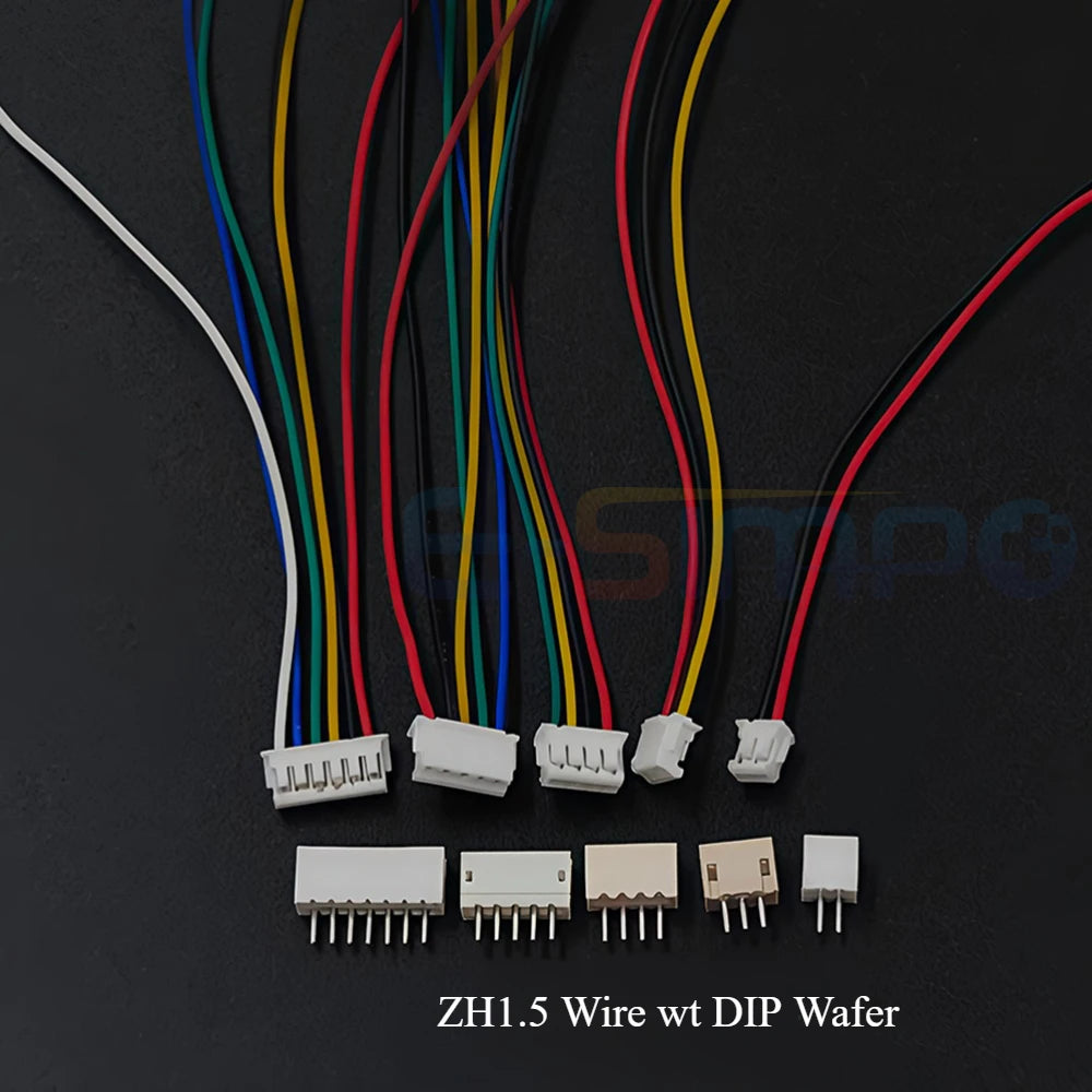 10Set SH1.0 1.25 ZH1.5 PH2.0 XH2.54  Connector Female Housing 10/20/30cm Wire Cable+Male Pin 2/3/4/5/6/7/8/9/10/12P Wafer