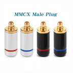 MMCX Male Plug Earphone Headphone Jack MMCX Connector for UE900 SE535 SE215 W10 W20 W30 DIY Accessories Black/Silvery
