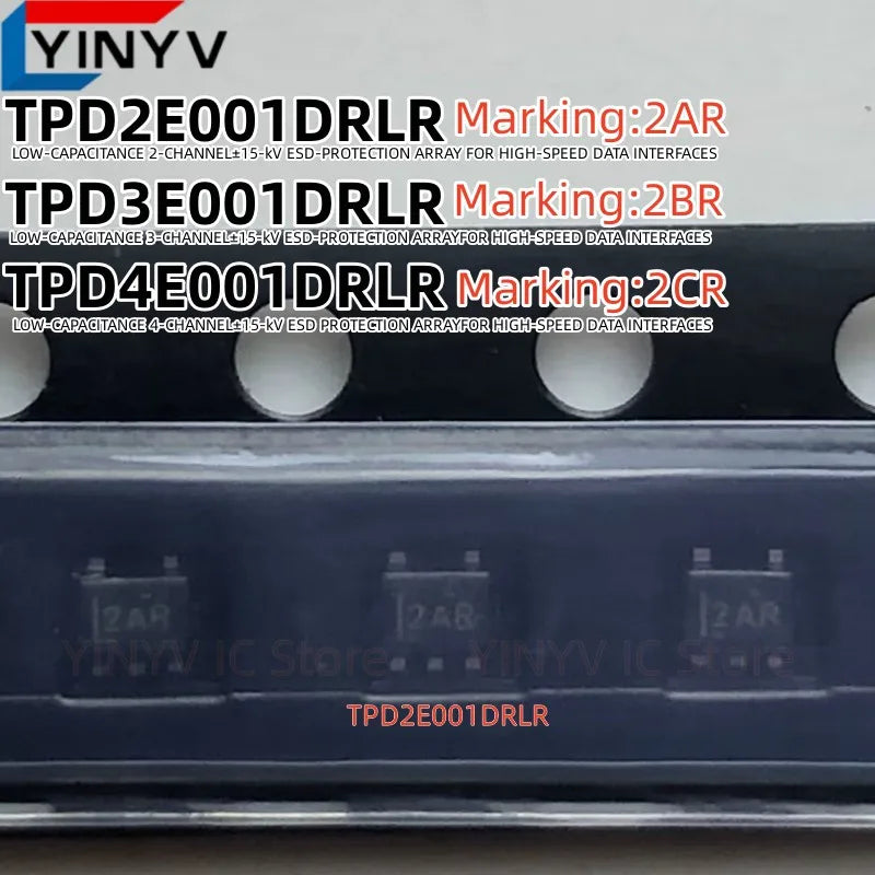 20Pcs TPD2E001DRLR 2AR TPD3E001DRLR 2BR TPD4E001DRLR 2CR TPD2E001 TPD3E001 TPD4E001 Original New 100% quality