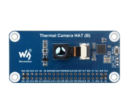 Waveshare Long-wave IR Thermal Imaging Camera HAT (B) For Raspberry Pi, Options For 45°/90° FOV, Raspberry Pi IR Camera, 80×62