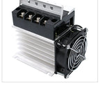 LCTC Three Phase Solid State Relay SSR With Heat Sink 40A 3-Three DC to AC AC To AC 3-32VDC Control For Switch On-Off
