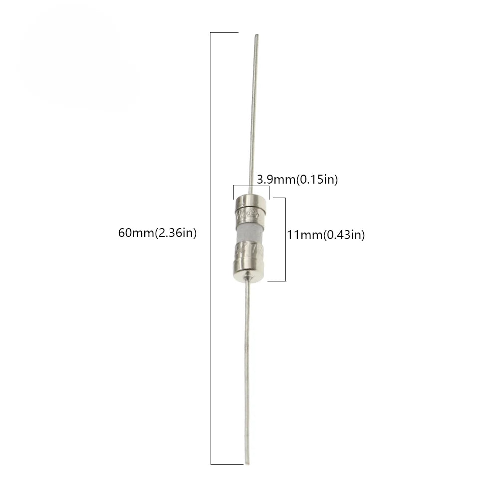 10PCS,3.6*10 Fast-Blow Glass Tube Fuse Fast Break With Pin 3.6X10MM 1A 1.5A 0.5A  2A 3A 3.15A 4A 5A 6.3A 8A 10A AMP 250V