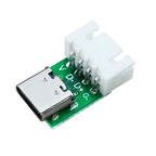 10 Pcs Female Connector USB Type C Breakout Board with PCB Converter Board for Data Line Wire Cable Transfer