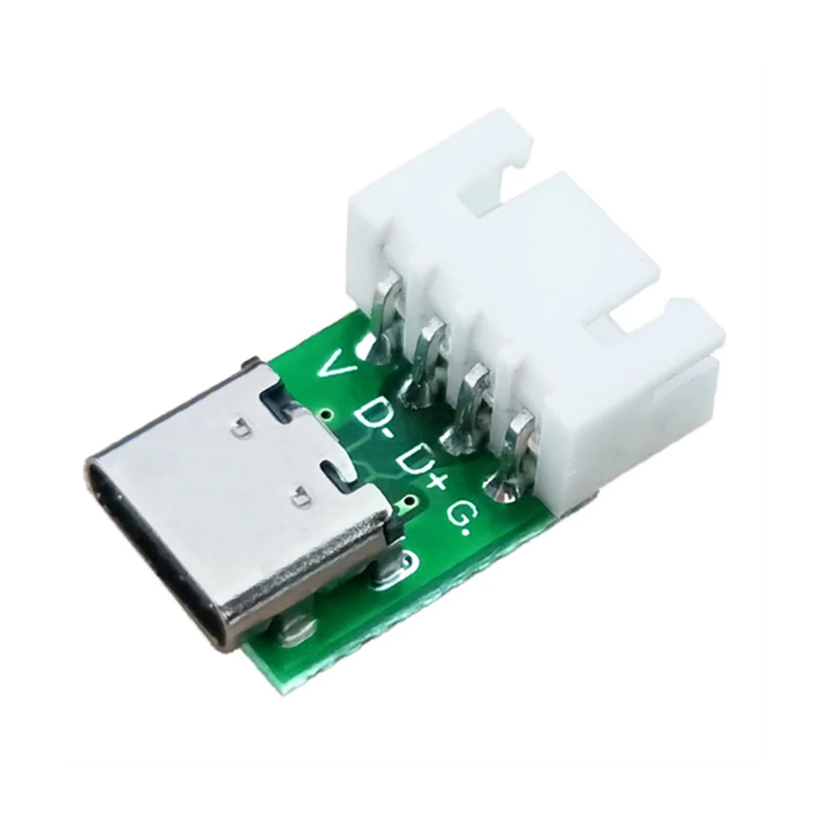 10 Pcs Female Connector USB Type C Breakout Board with PCB Converter Board for Data Line Wire Cable Transfer