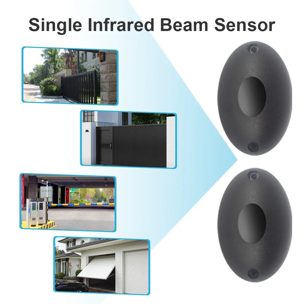 Sensor Alarm Infrared Beam Sensor Photocell DC/AC 12-24V 15m Detect Range Waterproof IP55 Photocell Automatic Gate Door Safety