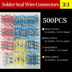 50/100/300/500 Pcs Heat Shrink Wire Connector Solder Seal Splice Tube SST 3:1 Waterproof Butt Crimp Terminals