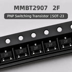 50PCS SOT-23 SMD Transistor MMBT2222 MMBT2907 Marking 1P 2F NPN PNP BJT Triode Switching Transistors Array Assortment Kit