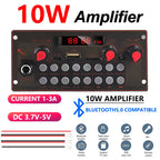 10W Bluetooth 5.0 Amplifier Board, MP3 Decoder Module with USB/AUX/FM Radio/Recording for DIY Speaker