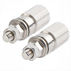 Silver Alloy Binding Post M5X33mm Grounding Terminal with 4MM Banana Wiring Ports
