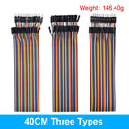 Dupont Line 10cm 15cm 20cm 30cm 40cm Male/ Female to Male / Female Jumper Wire Dupont Cable for Arduino DIY KIT 40Pin 2.54mm