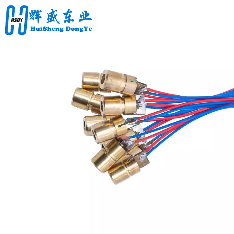 10PCS 5V 650nm 5mW Adjustable Laser Dot Diode Module Red Sight Copper Head Mini Laser Pointer