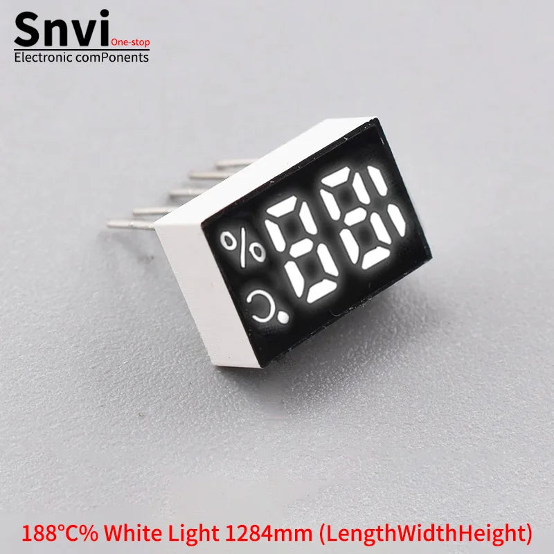 188 7-Segment Display, 188 Fast Charging 7-Segment Display, 188% 2.5-Digit 7-Segment Display with Single-Row Pins