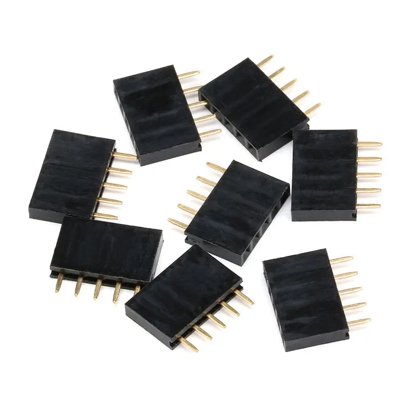 10PCS 2.54mm Pitch Single Row Female 2~40P PCB socket Board Pin Header Connector Strip Pinheader 2/3/4/6/10/20/40Pin For Arduino