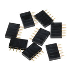 2.54mm Pitch Single Row Female 2~40P PCB socket Board Pin Header Connector Strip Pinheader 2/3/4/6/10/12/16/20/40Pin For Arduino