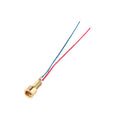 Universal MMCX Female Socket, Pure Copper Gold-Plated Connector with Soldering Wires and Built-in Threaded Nut Holder