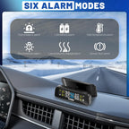 Tire Pressure Monitoring System with Solar Charge LCD Display Real TimeTPMS with 4 External Sensors For Car RV SUV MPV Truck
