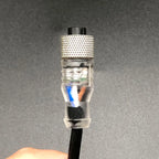 2m Line M12 4 5 Pins PVC LED IP67 Sensor Cable Connector Type A Socket Plug  Waterproof Male&Female Straight Angle Flange