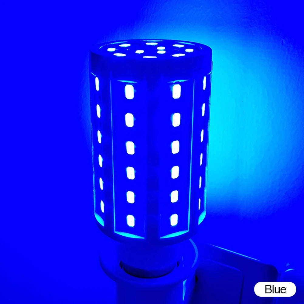 5W 10W 15W E27 LED Bulb SMD5730 Corn Bulb Lamps Red Yellow Bule Pink Green Garden Lawn Landscape Decorative Light Bulbs 85-265V