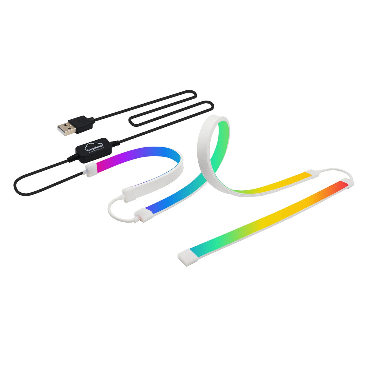 Skydimo RGB Gaming Lights Strip Music Game Sync Color 24" 27" 49" Computer Screen Amosphere Ambient Smart LED Neon Strip Light