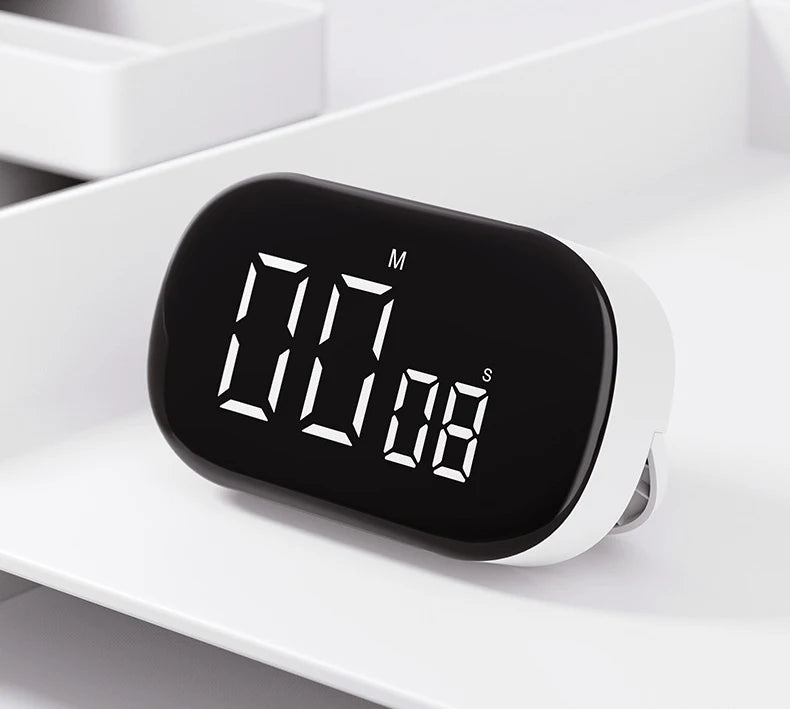 LED Digital Kitchen Timer Multifunctional Multifunctional Big Digit Clock Alarm Countdown Plastic Material