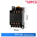 10PCS Miniature Control Relays Small Intermediate Relay AC 12V DC 24V AC220 HH52P HH53P HH54P HH62P HH63P HH64P MY2P MY2NJ