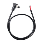 2pin DC Male Power Connector Extend Right Angle Charging Cable 4.0x1.7 3.5x1.35mm 5.5x2.1mm 5.5x2.5mm 22AWG 90 Degree 3A Cord T
