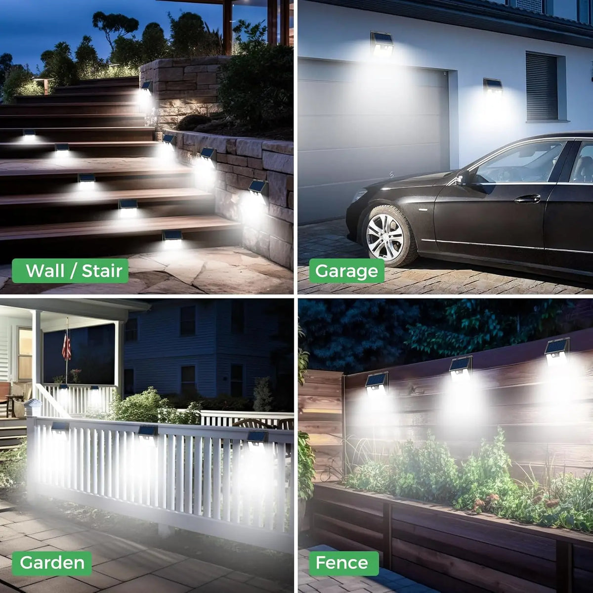Solar Lights Outdoor Garden, 176 LED Ultra Bright Security Lights Motion Sensor, 3 Modes Waterproof Solar Powered Wall  Lights