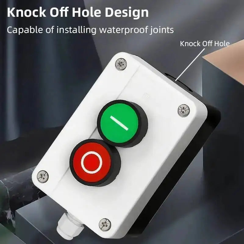 Push Button Box Switch Arrow Symbol Indicating Start Stop Recovery Reset Waterproof Emergency Stop Industrial Handheld Control