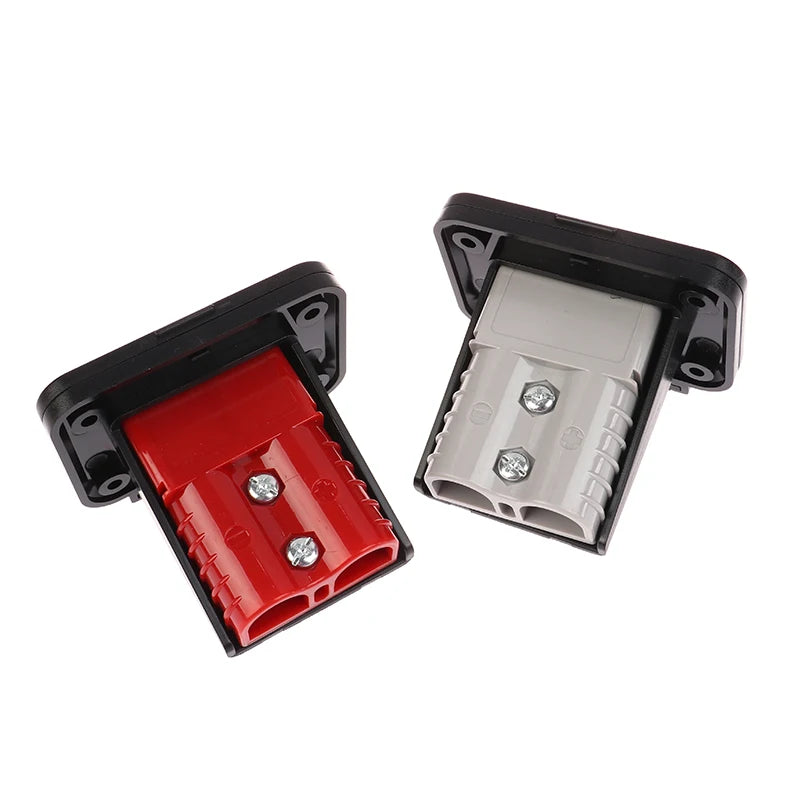 120A Compatible With Anderson Plug Kit Flush Mount Panel Bracket With Cover For Caravan Connector Mount Socket