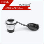 1pc Metal Round/D Type Module RJ45 CAT6&USB 2.0/3.0&Type C&HDMI-Jack Socket Through Network Panel Mounting Electronic Connector