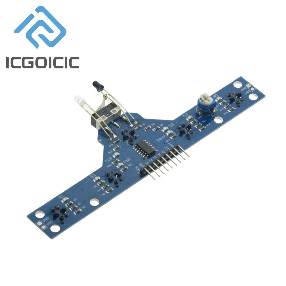 5 Way Infrared Tracing Sensor Module Obstacle Avoidance Patrol Line Detection Module 5 Functions High Sensitivity