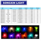 3000pcs in reel 0805 SMD LED diodes Ultra Bright light red yellow blue white Green full reel pink UV Purple Orange Ice Blue Warm