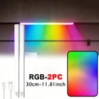 RGB Ambient Sensor Light -  Rechargeable Magnetic Wall Lamp Mood Ambient Light for Cabinet Hallway Stair