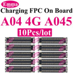 10pcs Original Charging Port FPC Connector For Samsung A04 A05 A14 A15 A24 A25 A34 A35 A52 A53 A54 A55 Mainboard Flex Clip