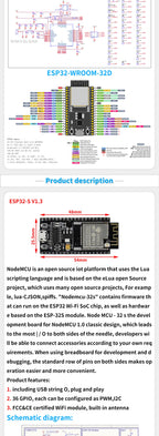 ESP32 Development Board WiFi and Bluetooth Ultra-Low Power Consumption Dual Core ESP-32 ESP-32S ESP 32 Similar ESP8266