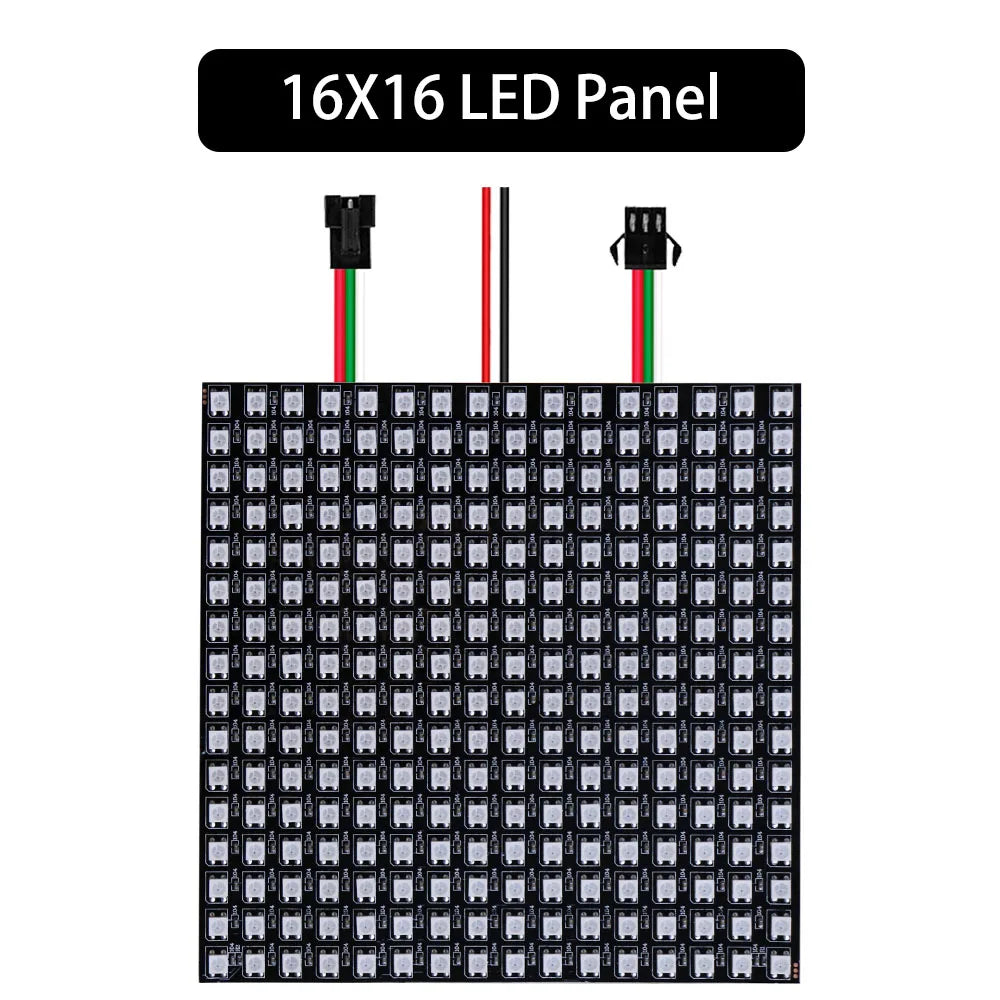 1~5Pcs WS2812B RGB LED Digital Flexible Individually Addressable Panel Light Strip WS2812 8x8 16x16 8x32 Module Matrix Screen 5V