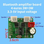 Wireless Bluetooth Audio Amplifier Board Dual Channel 4Ohm 3W Plus 3W DC 3.3V 5V Stereo Module for DIY Audio Speaker Projects