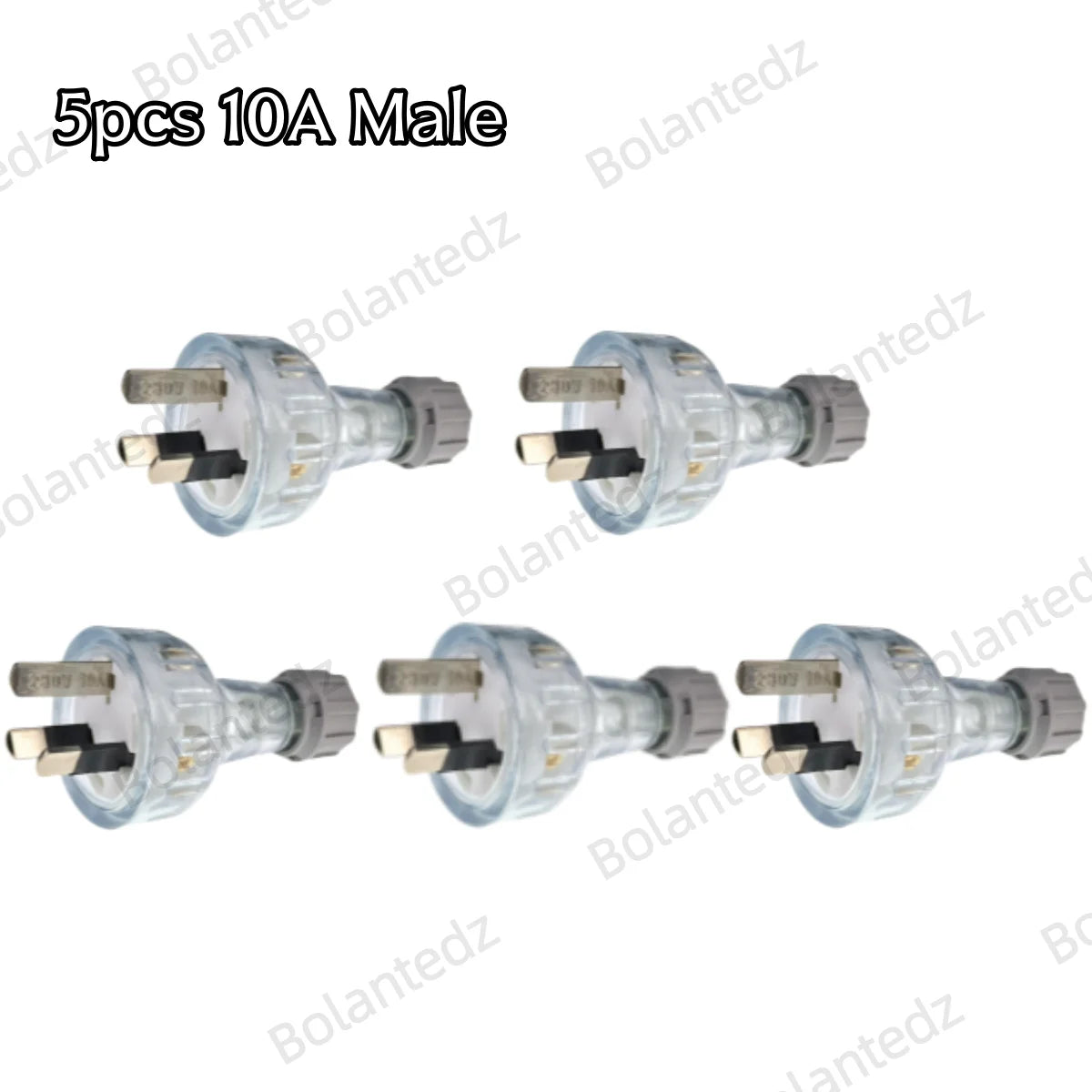 Bolantez 1pcs SAA Rewirable Plug Socket Australian Female Socket 3 Prong Electrical Socket Grounded Rewire Socket DIY Assembled