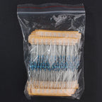 300pcs 1/4W Metal Film Resistors Kit 10Ohm ~1MOhm 30Values 1% Accuracy 0.25W Electronic Components Kit