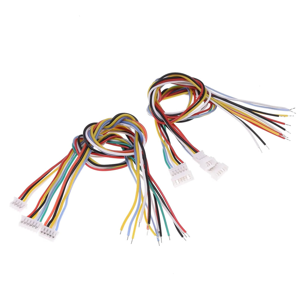 10PCS 1.25mm Male Female Silicone Wire Soft High Temperature Resistance 2-6pin Air Docking Plug Terminal Connetor 26AWG