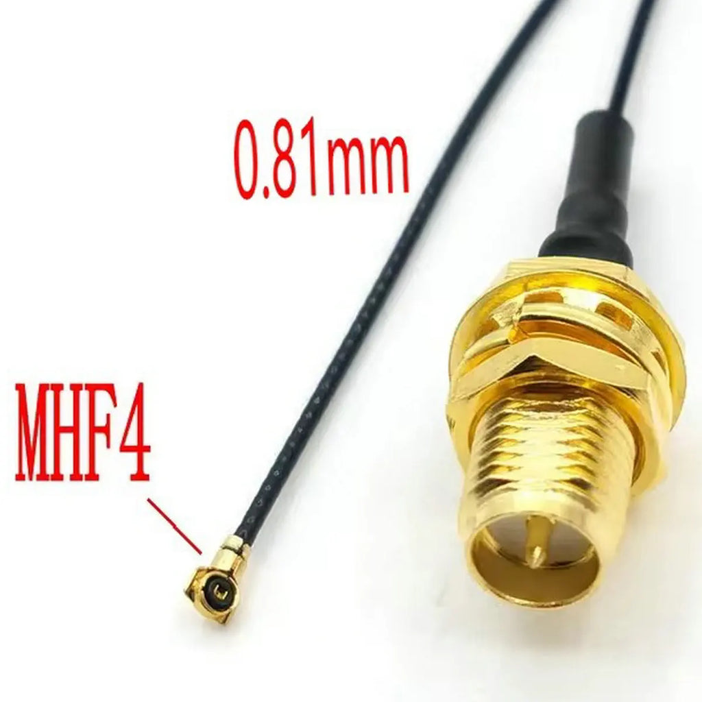 100pcs RP SMA RP-SMA Female to MHF4 Plug RF Pigtail Cable for Mini PCI 0.81mm/1.13mm Card Intel WIFI Board