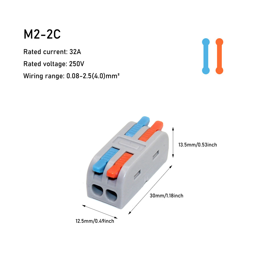 10/50 PCS Mini Fast Wiring Cable Connectors Universal Compact Splitter Electrical Conductors Push-in Home Terminal Block