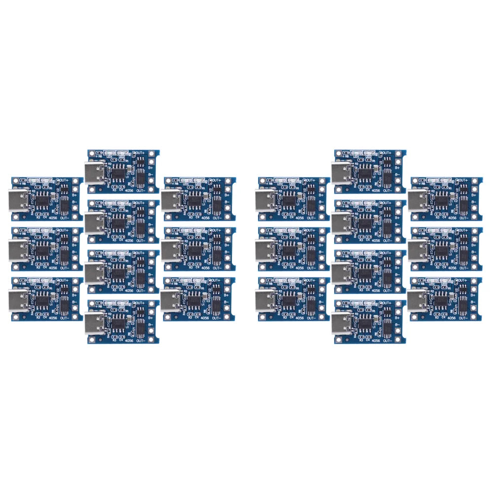 50-1pcs TP4056 3A 5V Lithium Battery Charging Board Module Micro USB/Type-c Interface Charging Protection 2-in-1