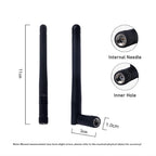 2pcs 2.4G 3DB Bluetooth Wifi Security Monitoring Security Module Routing Network Card Small Folding Glue Stick Antenna